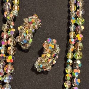 Iridescent Beaded Jewelry Set